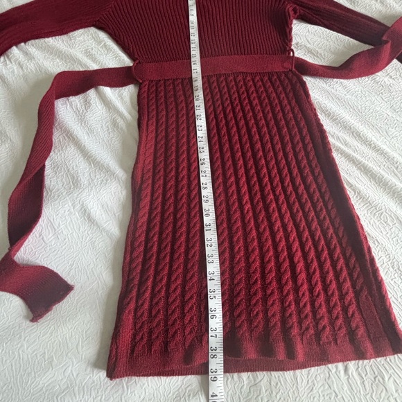 Grace Karin Deep Red Long Sleeve Dress - Picture 7 of 7